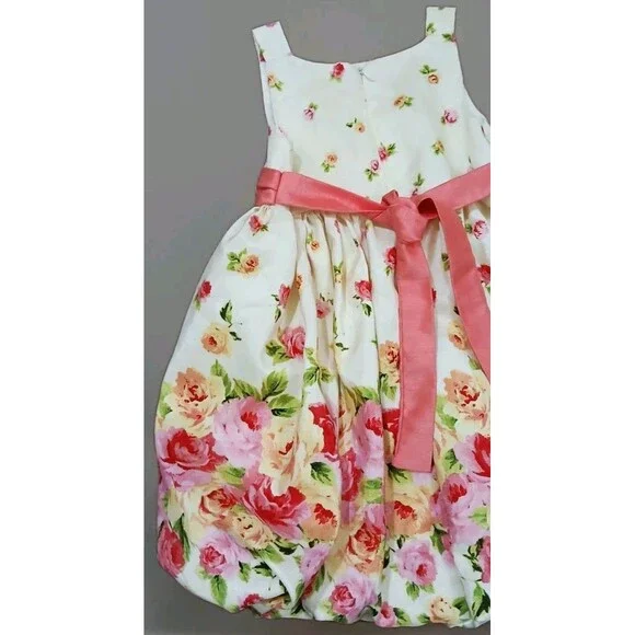 Girls Puff Dress 6 American Princess – Easter Wedding Flower Girl - Picture 7 of 9